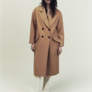 Zara Camel Oversized Coat *** VIRAL INFLUENCER FAV ***
